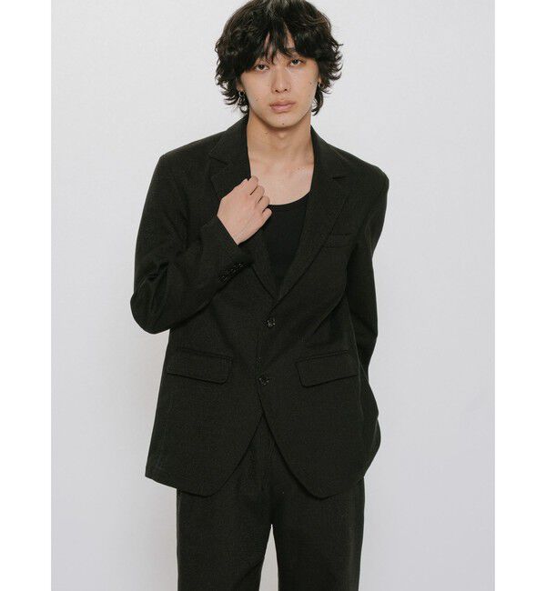 MIDIUMISOLID「MIDIUMISOLID Men&rsquo;s リネン混テーラードジャケット」|テーラードジャケット|