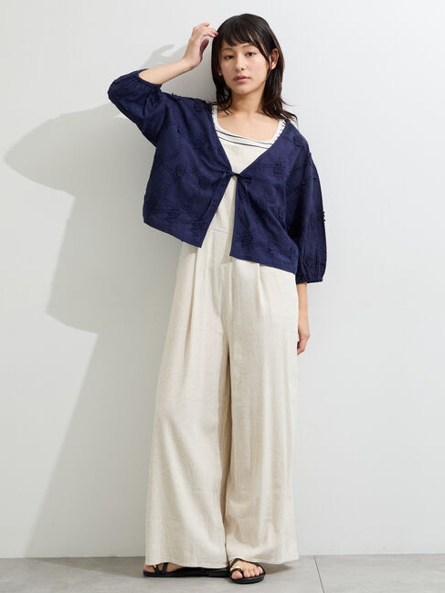 Samansa Mos2「麻レーヨンストレッチサロペット」|その他|