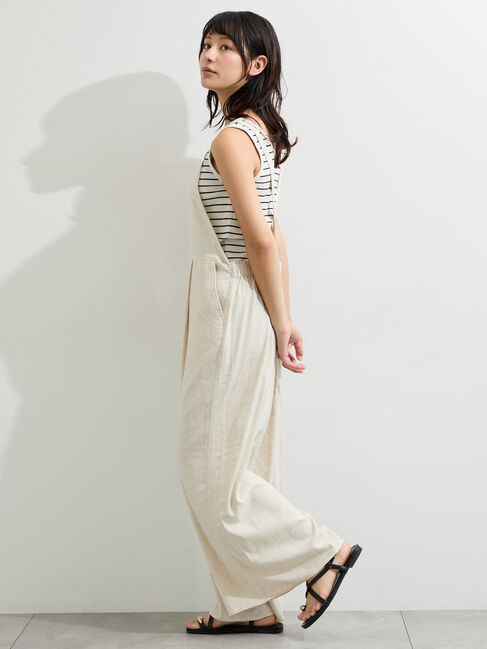 Samansa Mos2「麻レーヨンストレッチサロペット」|その他|