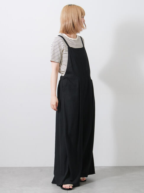 Samansa Mos2「麻レーヨンストレッチサロペット」|その他|