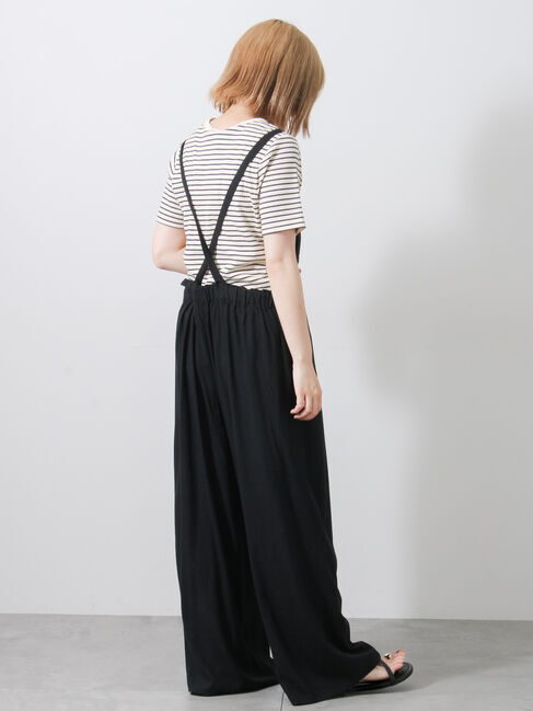 Samansa Mos2「麻レーヨンストレッチサロペット」|その他|