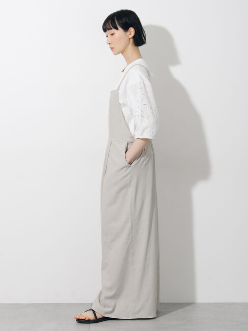 Samansa Mos2「麻レーヨンストレッチサロペット」|その他|