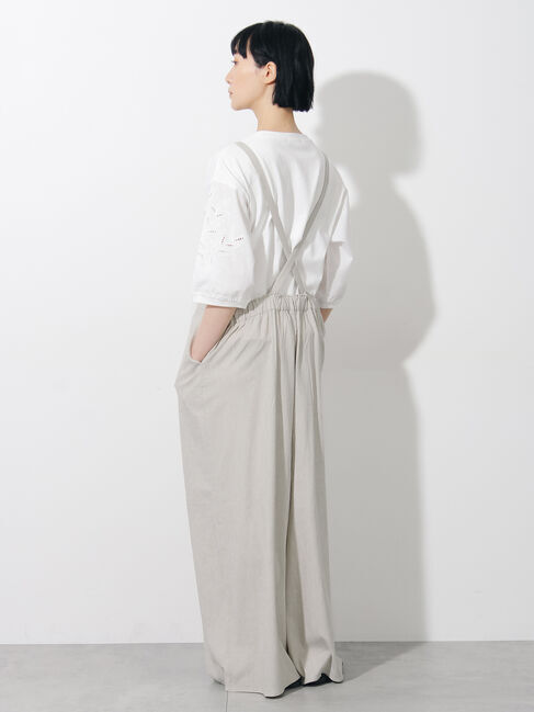 Samansa Mos2「麻レーヨンストレッチサロペット」|その他|