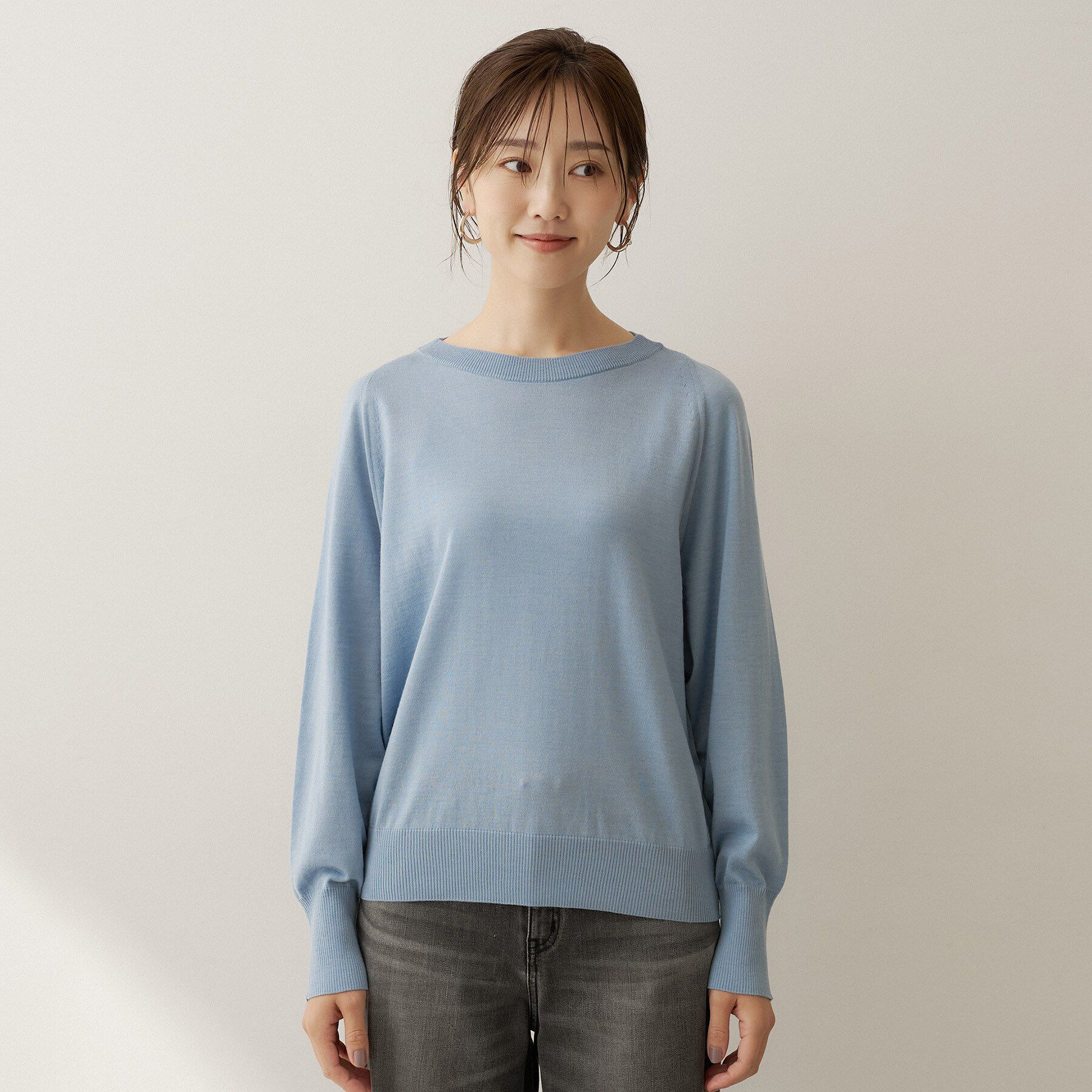 UNTITLED「【アンサンブル可能/オンオフ使える】シルクウールカシミヤプルオーバー」|ニット・セーター|