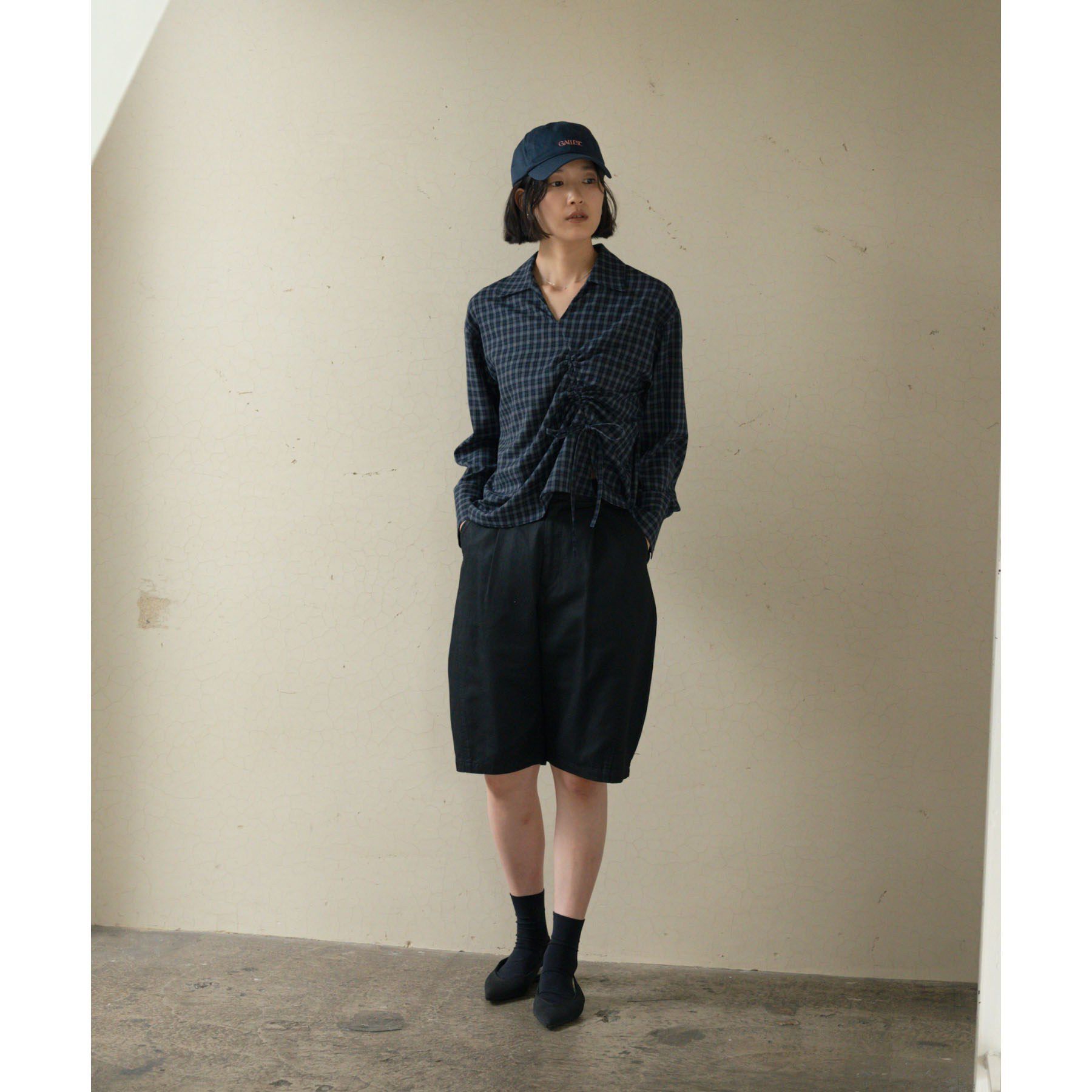 GALLEST「バイアスシャーリングチェックシャツ【LIVE紹介／上枝みどりさん着用】」|シャツ・ブラウス|