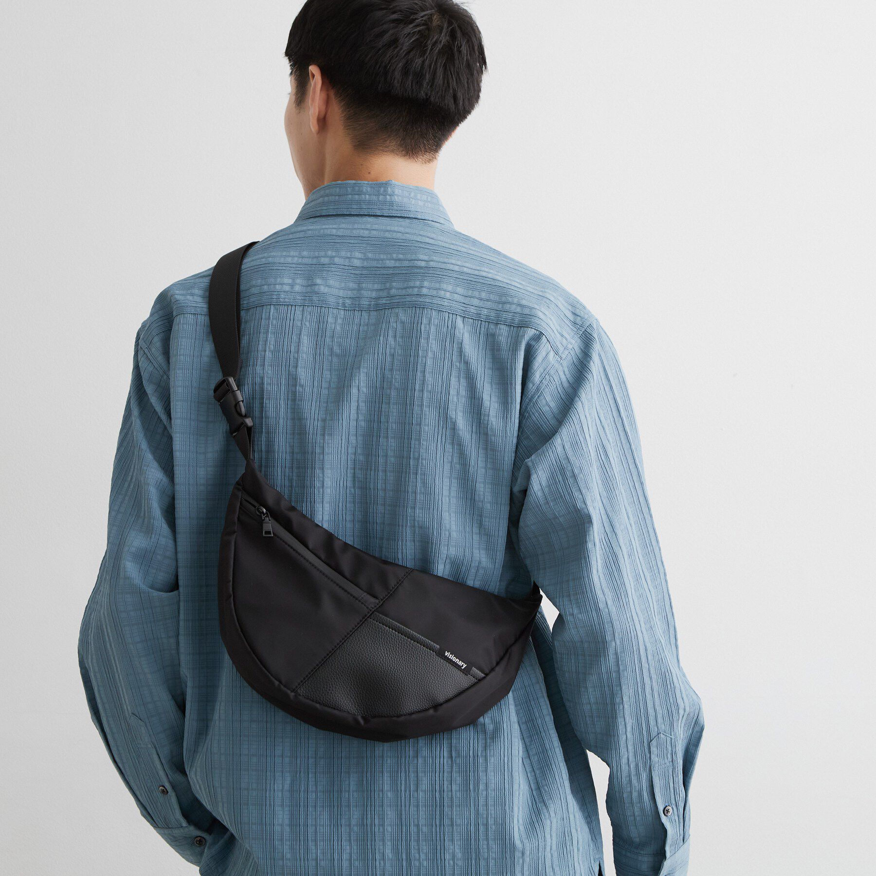 THE SHOP TK「VISIONARY 異素材コンビ ムーンショルダーバッグ」|ショルダー・メッセンジャー|