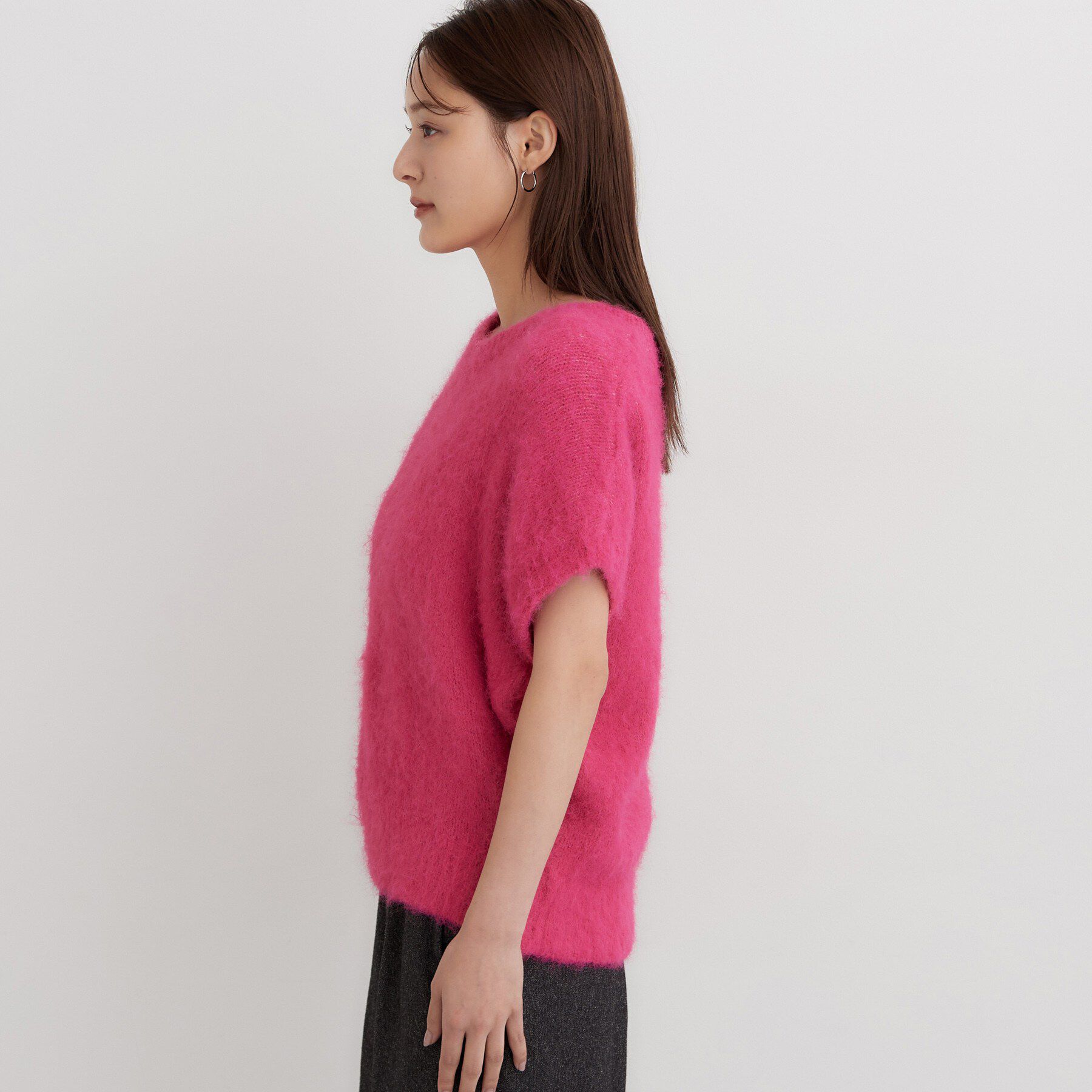 THE SHOP TK「ふわふわシャギーフレンチニット」|ニット・セーター|