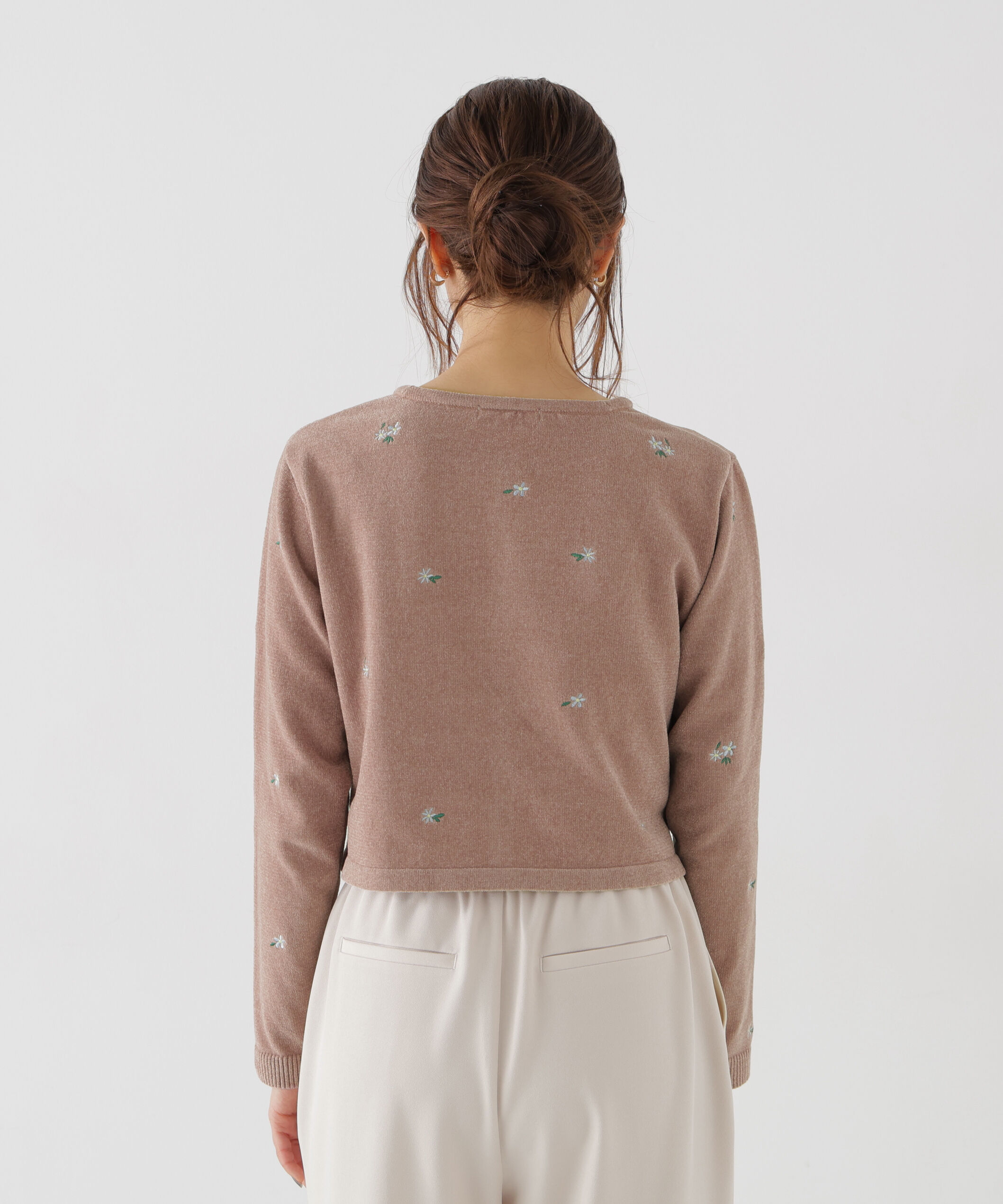 PROPORTION BODY DRESSING「＜a/mie＞エンブロイダリーモールカーディガン」|カーディガン|