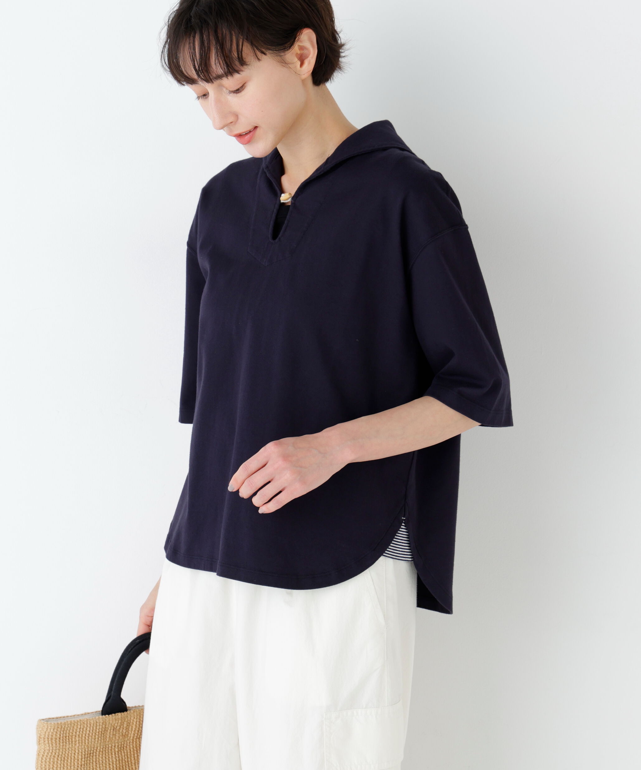  「≪ＮＡＴＩＣコラボ≫セーラーカットソープルオーバー」|Tシャツ・カットソー|
