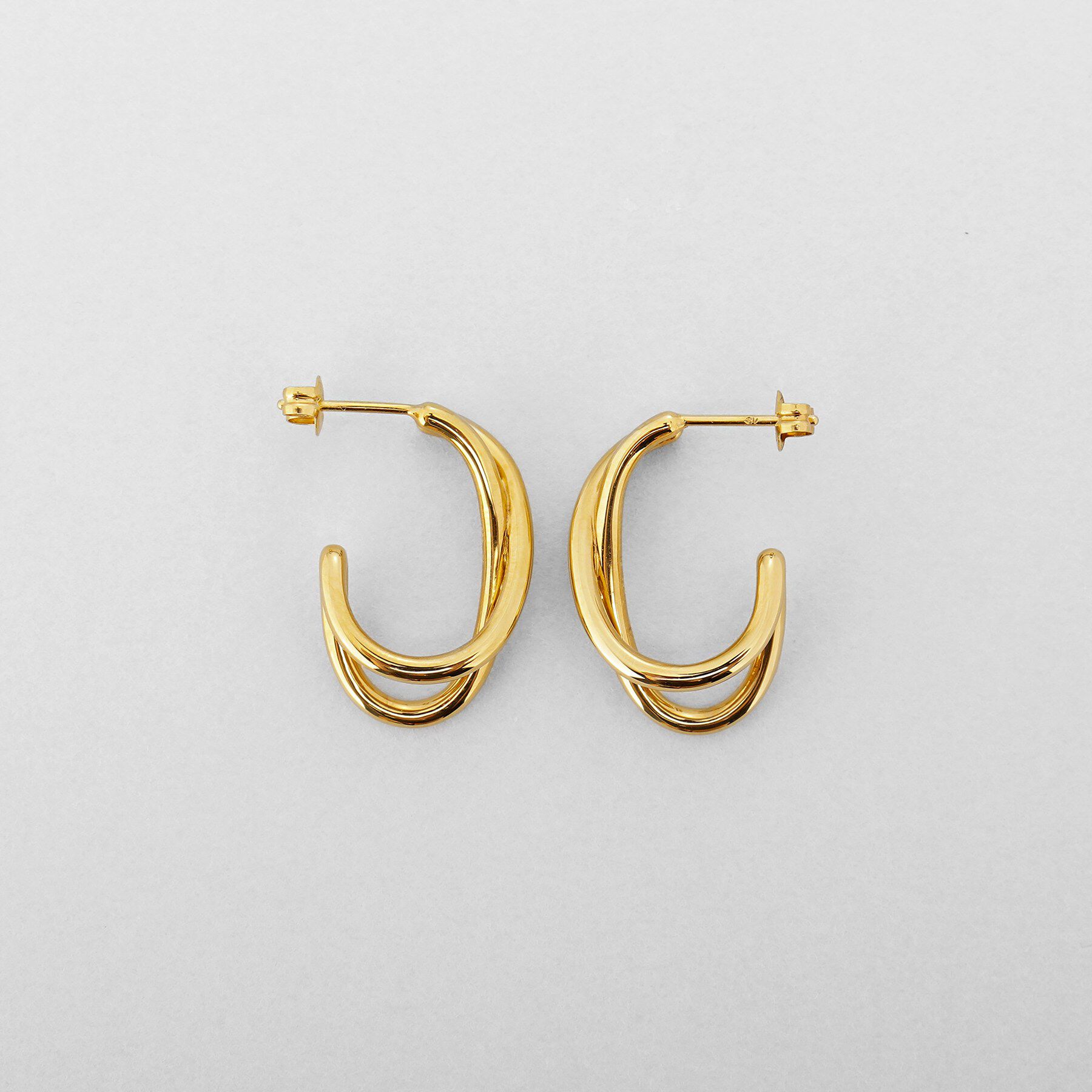 COCOSHNIK ONKITSCH「シルバー クロスオービットピアス GP」|ピアス|