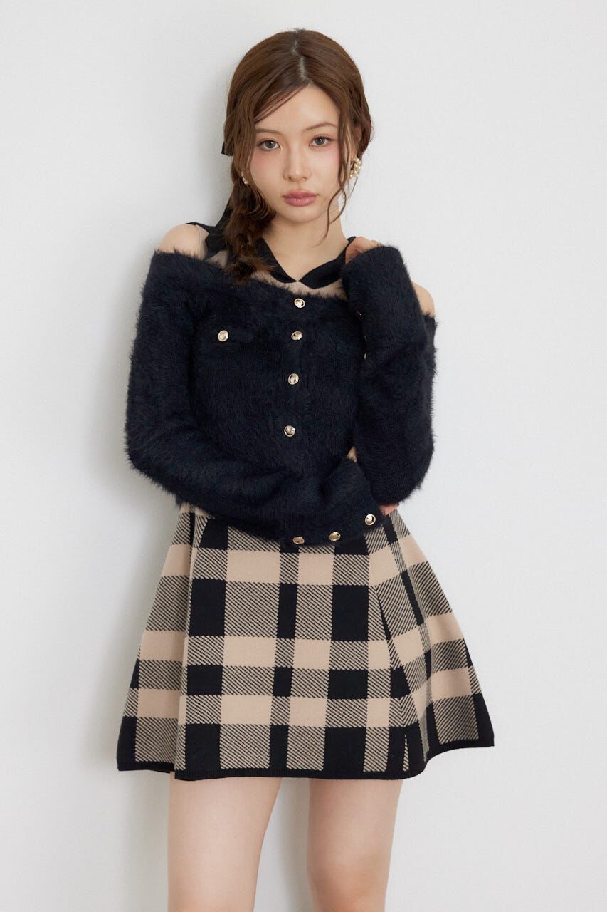 rienda「カーデセットフードミニニットワンピース」|ワンピース|