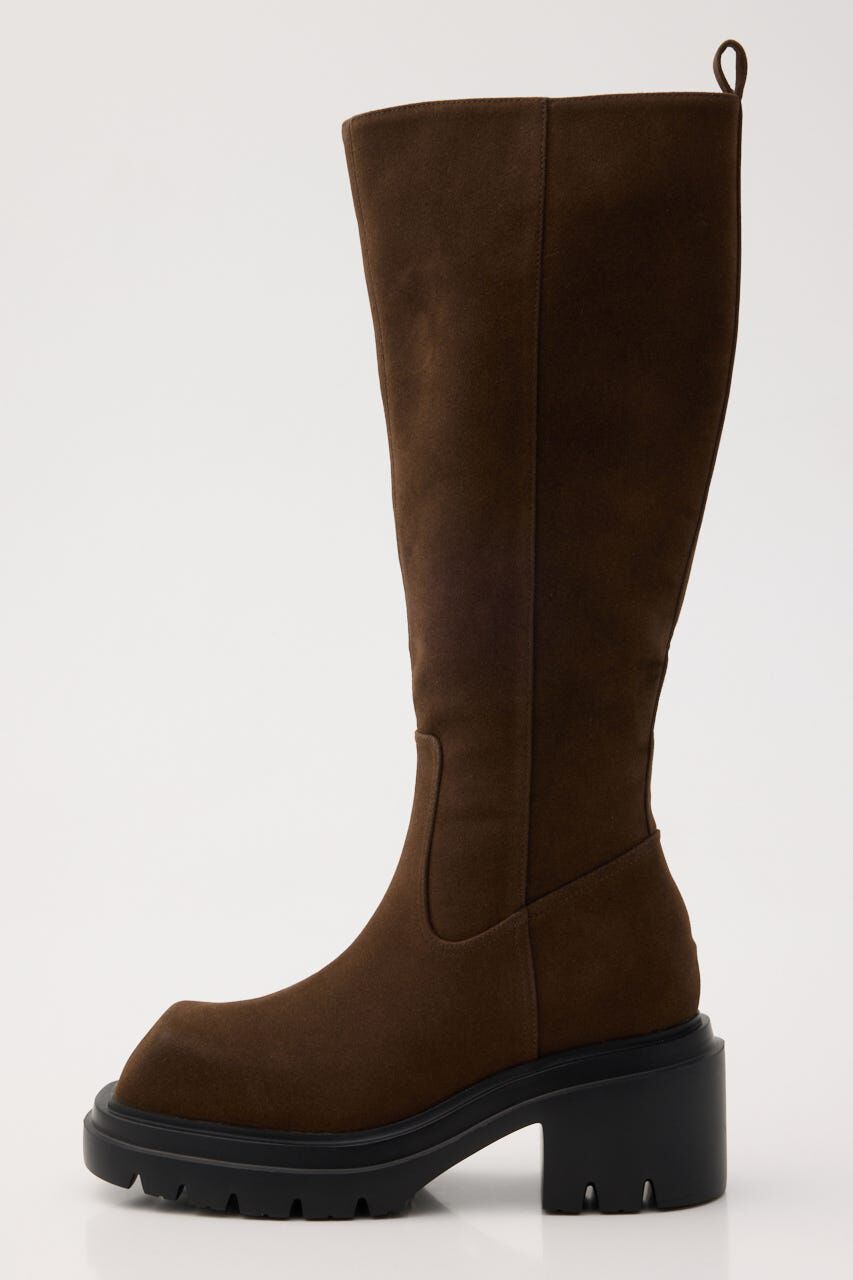 SLY「SQUARE TOE KNEE ブーツ」|その他|BRN