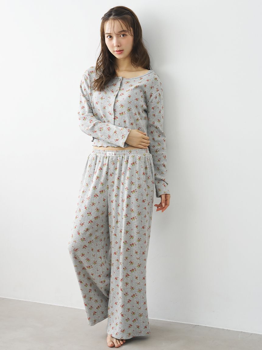SNIDEL HOME「ポインテールプリントロングパンツ」|ルームウェア|