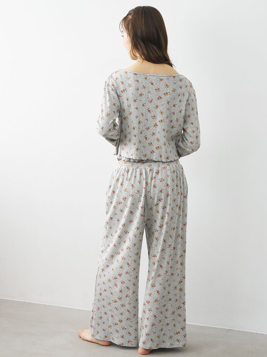 SNIDEL HOME「ポインテールプリントロングパンツ」|ルームウェア|