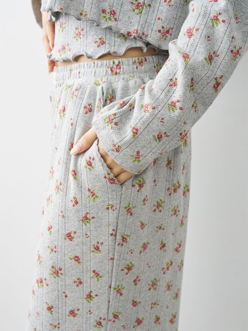 SNIDEL HOME「ポインテールプリントロングパンツ」|ルームウェア|