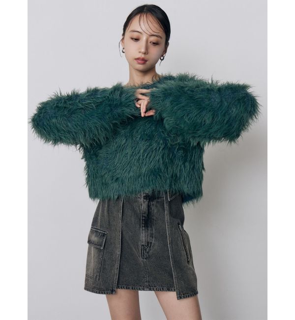 MURUA「レイヤードライクデニムミニスカート」|スカート|