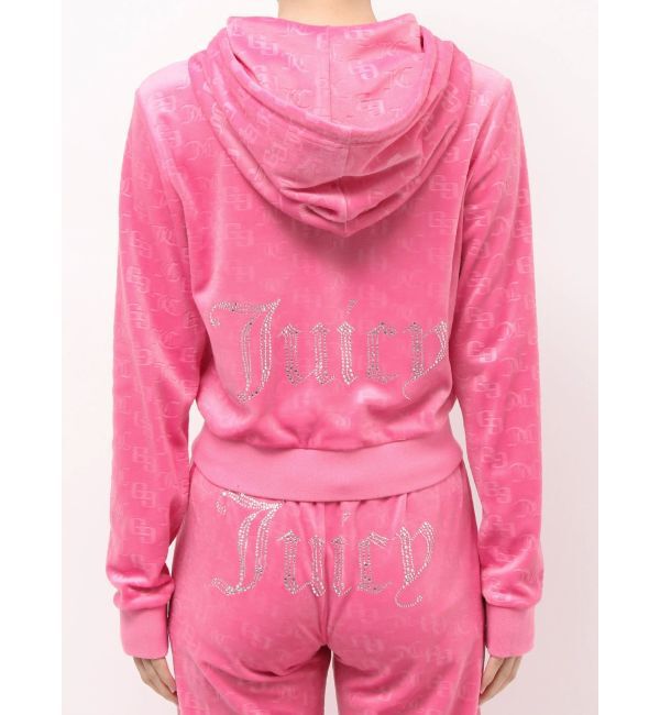 GYDA「GYDA&times;Juicy Couture GG JC Emboss Big Bling Velour Hoodie」|パーカー|