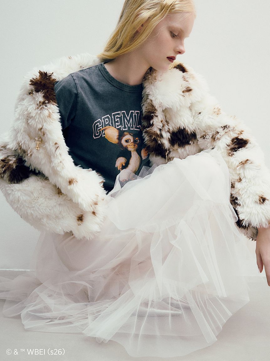 FURFUR「ビッグカラーエコファーショートコート」|ブルゾン・スタジャン|