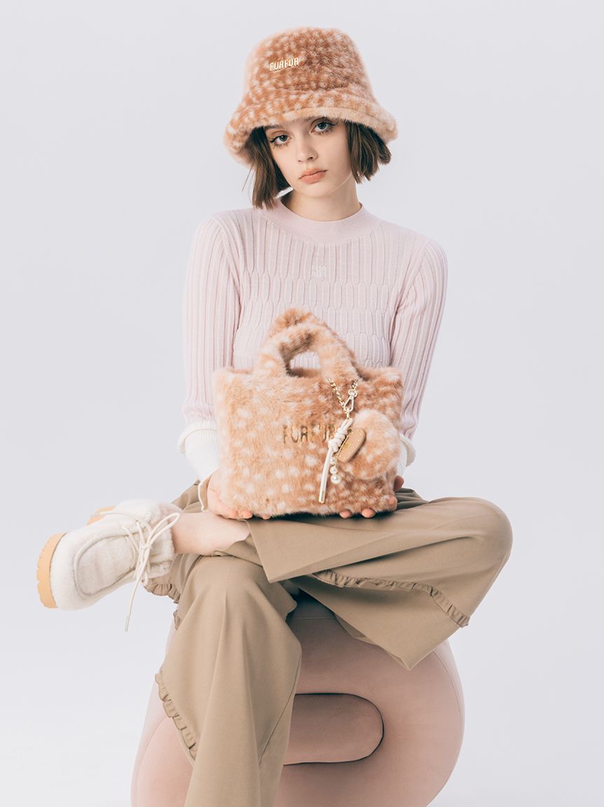 FURFUR「【限定カラー】エコファーハートチャーム」|キーケース|