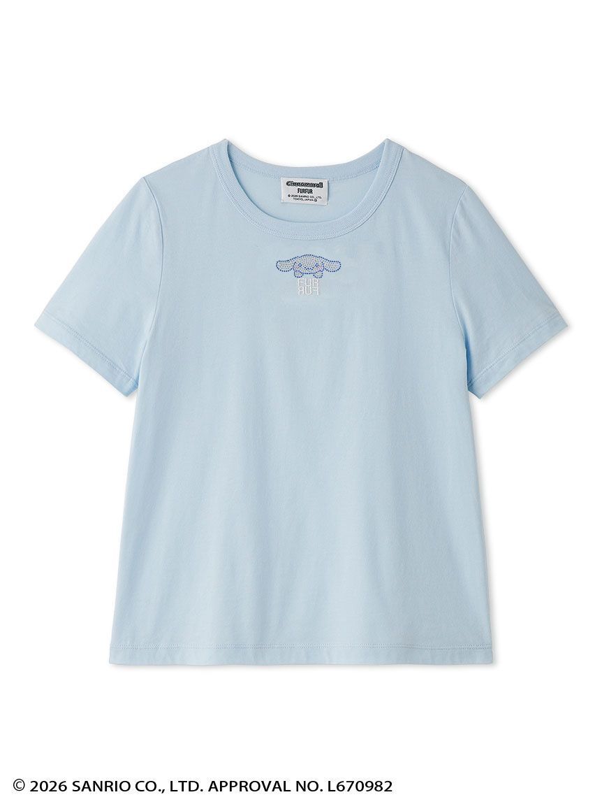 FURFUR「【シナモロール】ラインストーンTシャツ」|Tシャツ・カットソー|