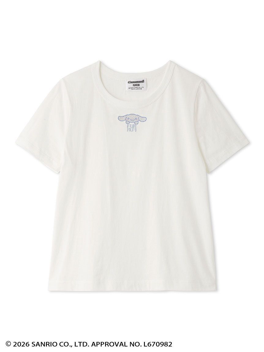 FURFUR「【シナモロール】ラインストーンTシャツ」|Tシャツ・カットソー|