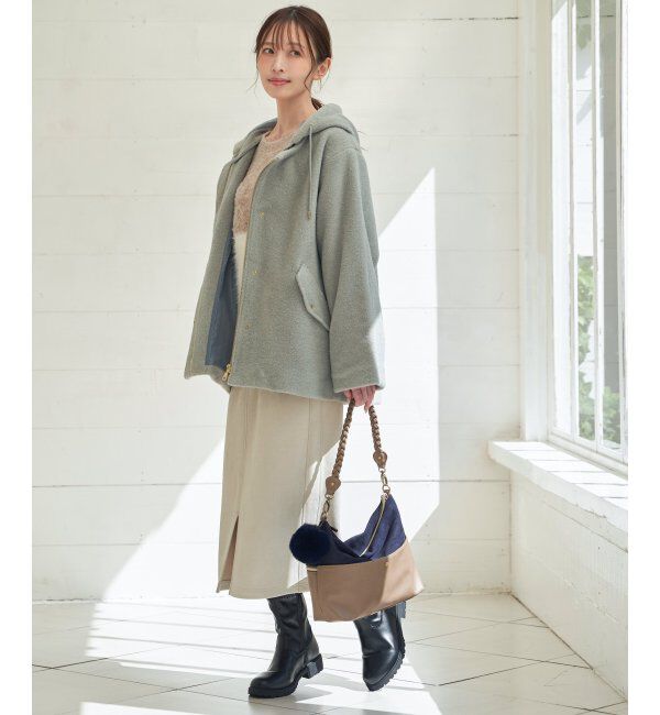ikka「バイカラー2WAYジップショルダーバッグ」|その他|