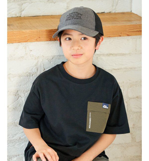 ikka kids「リネンライク刺繍ロゴメッシュキャップ」|その他|