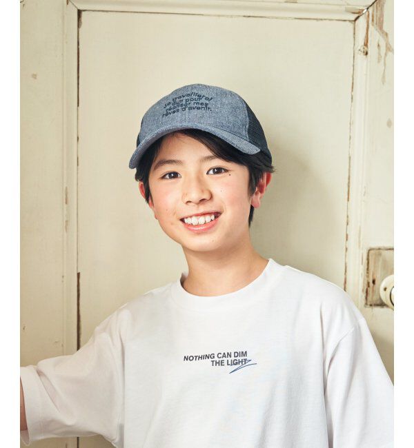 ikka kids「リネンライク刺繍ロゴメッシュキャップ」|その他|