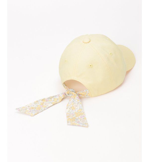 ikka kids「シャンブレー後ろ花リボンキャップ」|その他|