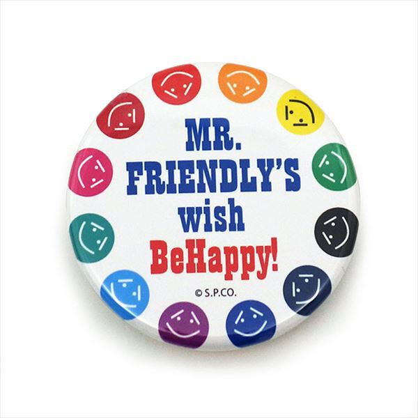 BACKYARD FAMILY「ミスターフレンドリー Mr.Friendly バッジ 通販 ミスターフレンドリーカフェ カンバッジ」|ステーショナリー|