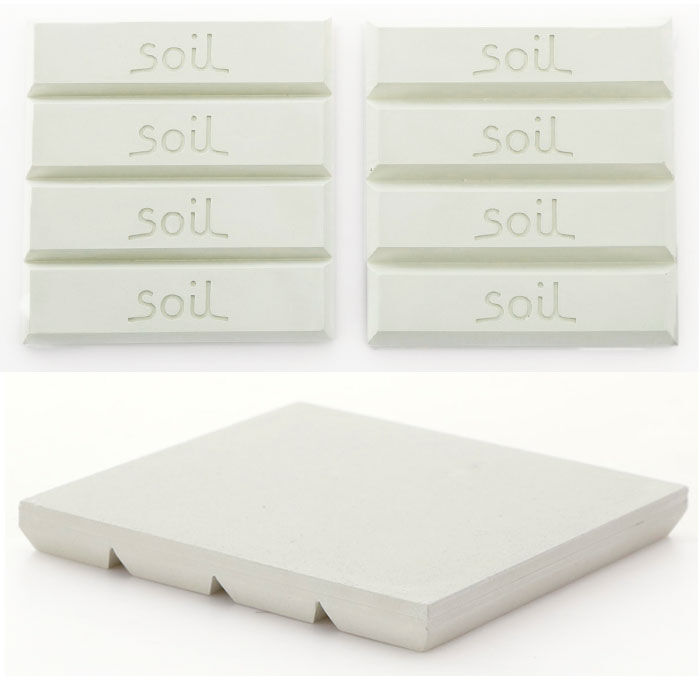BACKYARD FAMILY「soil 珪藻土 ドライングブロック ミニ 通販 グリーン ホワイト ピンク キッチン チョコ型」|食器・キッチングッズ|