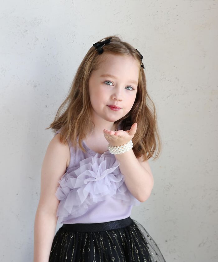 BACKYARD FAMILY「Rora シュシュ キッズ 通販 パールシュシュ＆ブレスレット 髪飾り ブレスレット ヘアゴム」|ヘアゴム・シュシュ|