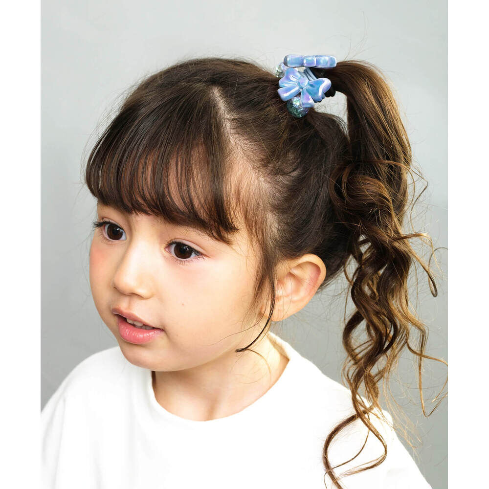 BACKYARD FAMILY「Rora ヘアゴム 2個セット リボン 通販 ローラ rora 髪飾り 髪ゴム 髪留め ヘアタイ」|ヘアゴム・シュシュ|ブルー1