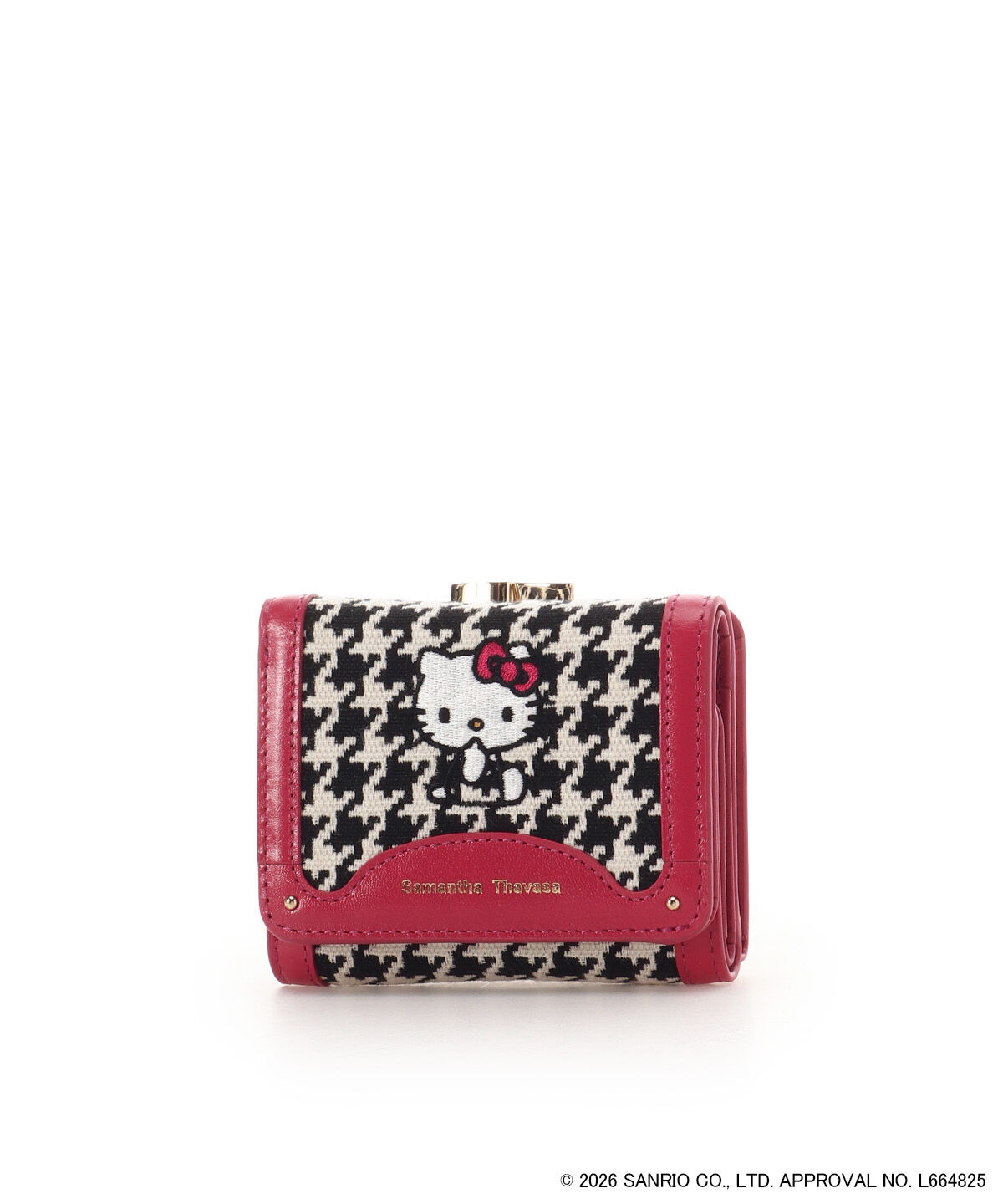 Samantha Thavasa「「ハローキティ」コレクション 口金折財布（ブラック）」|財布|