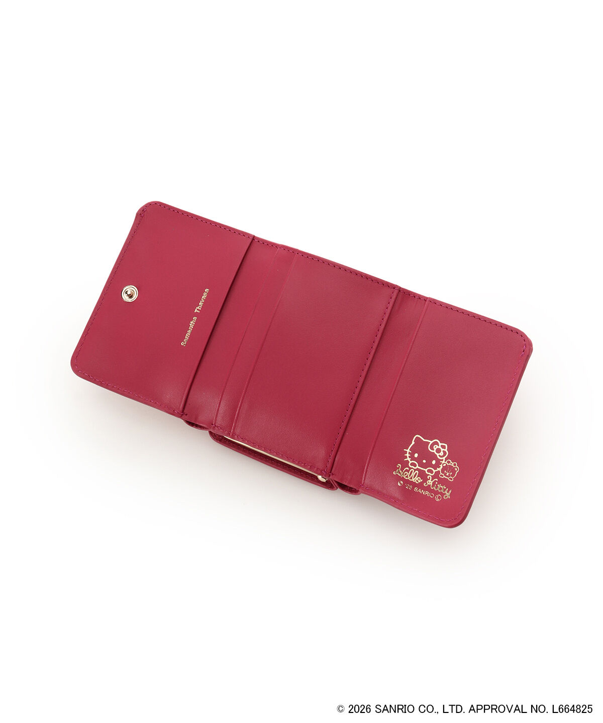 Samantha Thavasa「「ハローキティ」コレクション 口金折財布（ブラック）」|財布|