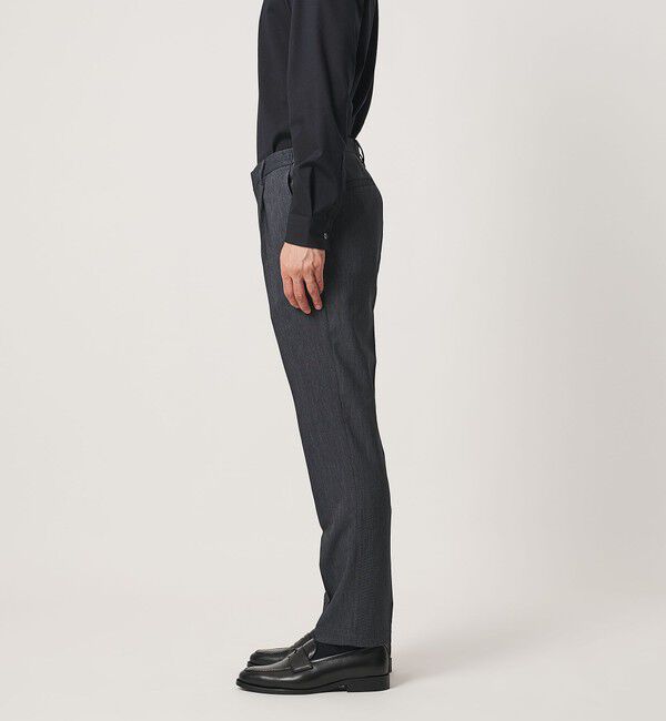 UNITED ARROWS「テックデニム 1プリーツ パンツ UA COZY ウォッシャブル ヨコストレッチ」|スラックス|