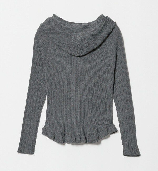 UNITED ARROWS green label relaxing「【別注】＜tyn.TGOR＞フリル リブ フード カーディガン」|カーディガン|