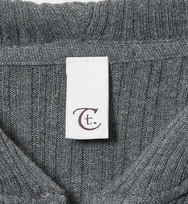 UNITED ARROWS green label relaxing「【別注】＜tyn.TGOR＞フリル リブ フード カーディガン」|カーディガン|