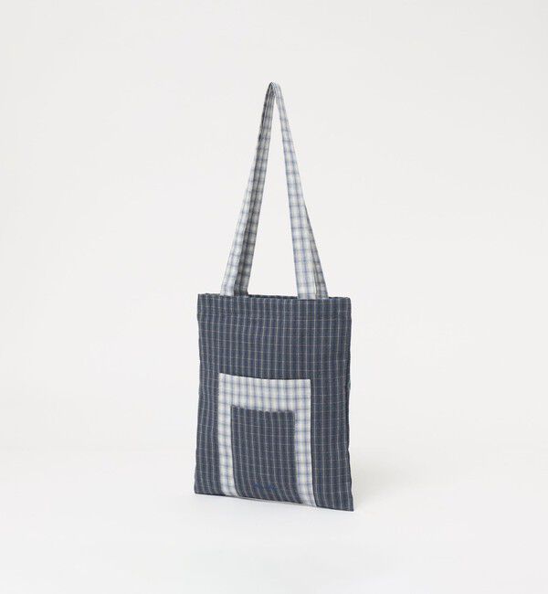 STEVEN ALAN「＜Steven Alan＞チェック ポケット トートバッグ」|トートバッグ|