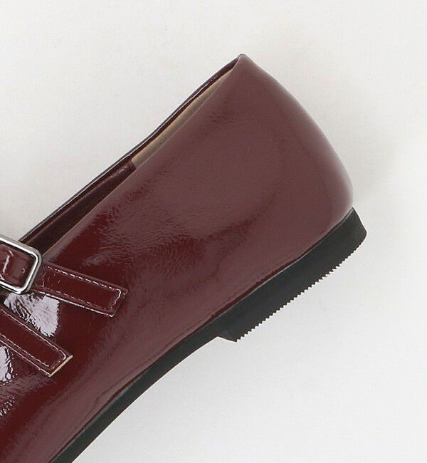BEAUTY&YOUTH UNITED ARROWS「レザーライク Wベルト フラットシューズ」|ローファー|
