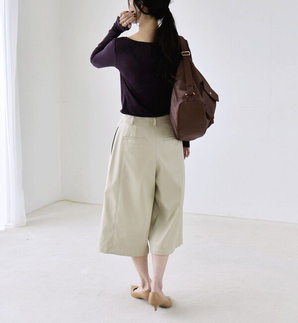 quaranciel「〈手洗い可能〉ウール ミックス シアー ボートネック プルオーバー」|Tシャツ・カットソー|