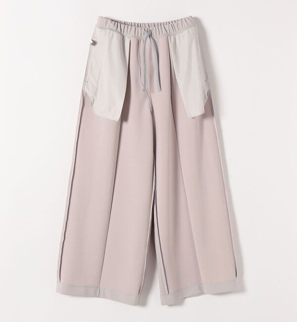 quaranciel「〈洗濯機可能〉カットジョーゼット ピンタック イージー ワイド パンツ」|その他|