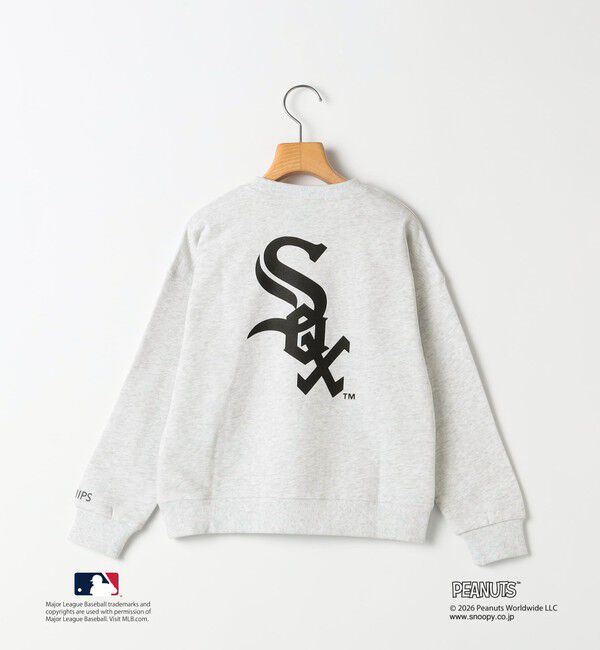 SHIPS KIDS「130～170cm / PEANUTS&times;MLB プリント スウェット」|スウェット・ジャージ|