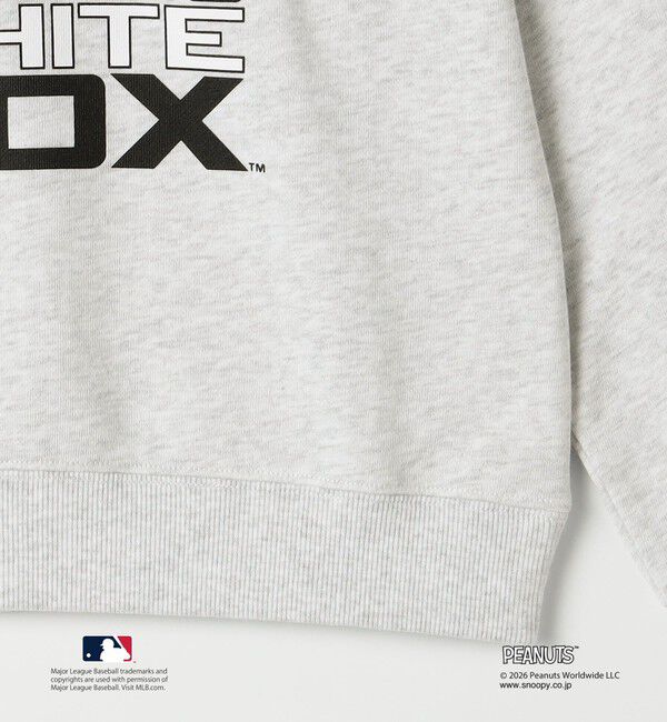 SHIPS KIDS「130～170cm / PEANUTS&times;MLB プリント スウェット」|スウェット・ジャージ|