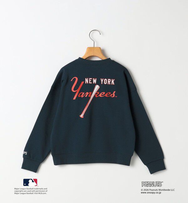 SHIPS KIDS「130～170cm / PEANUTS&times;MLB プリント スウェット」|スウェット・ジャージ|