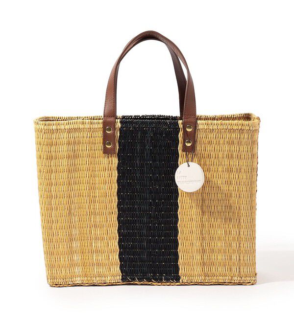 TOMORROWLAND GOODS「LA LISTE TUNISIENNE SMAR WEST バスケット」|かごバッグ|18 ブラック系