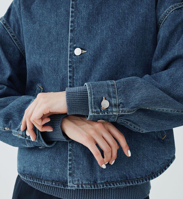 GALERIE VIE「ビンテージライクデニム コクーンブルゾン」|デニムジャケット|
