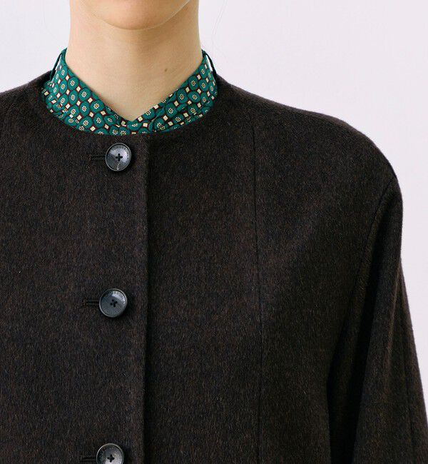 TOMORROWLAND collection「ウェービーカシミヤ ノーカラーコート」|ノーカラーコート|