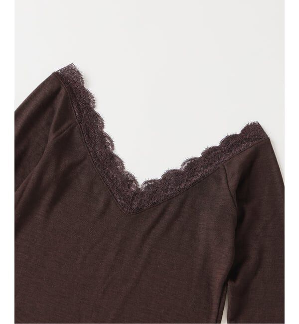 EMILYWEEK「≪予約≫ウールレース トリムプルオーバー」|Tシャツ・カットソー|