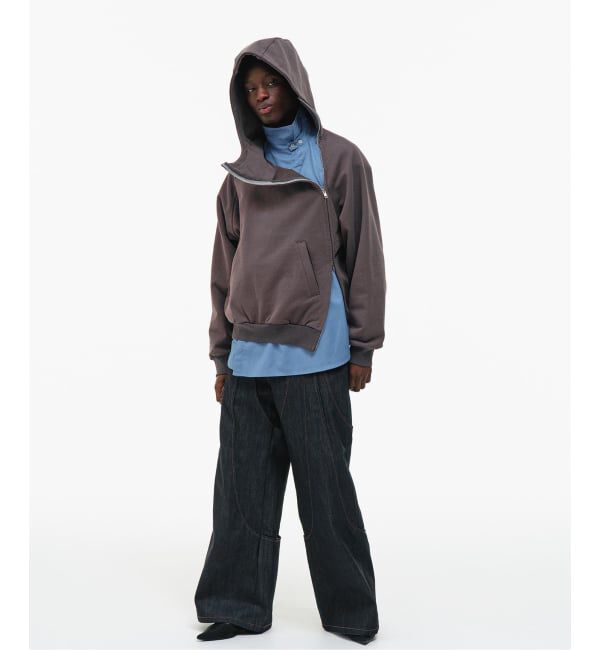 JOINT WORKS「GOAT ESSENCE / ゴートエッセンス CURVED-ZIP HOODIE」|パーカー|